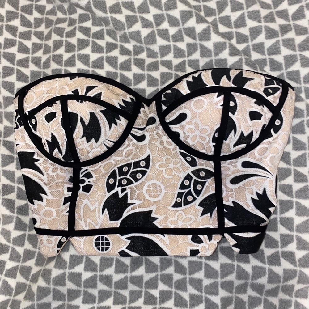 Endless Rose Floral Bustier Coset Top